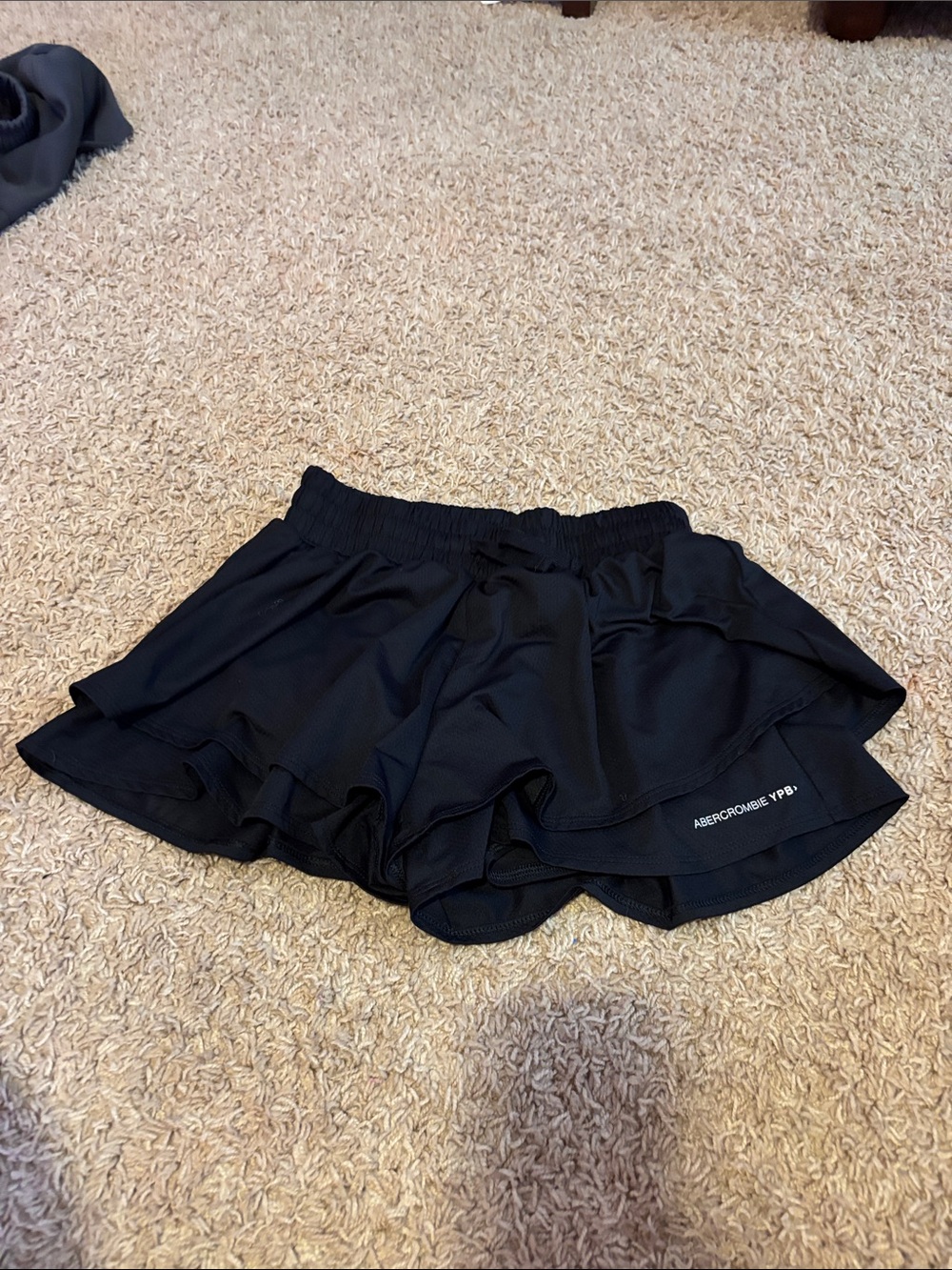 Abercrombie & Fitch Black Ruffle Skort